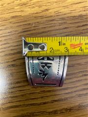 NAVAJO T.BILLY STERLING SILVER WATCH BAND END TIPS 18.8G